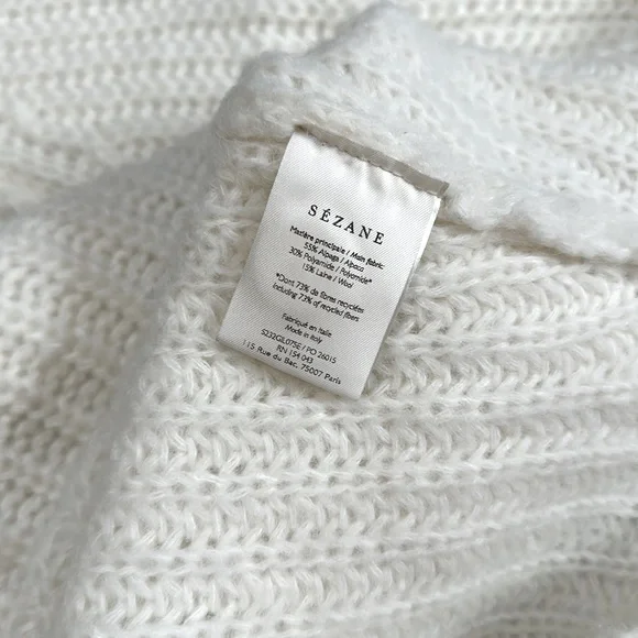 NWOT Sézane Emile Cardigan - Ecru - Size Small - Picture 4 of 13